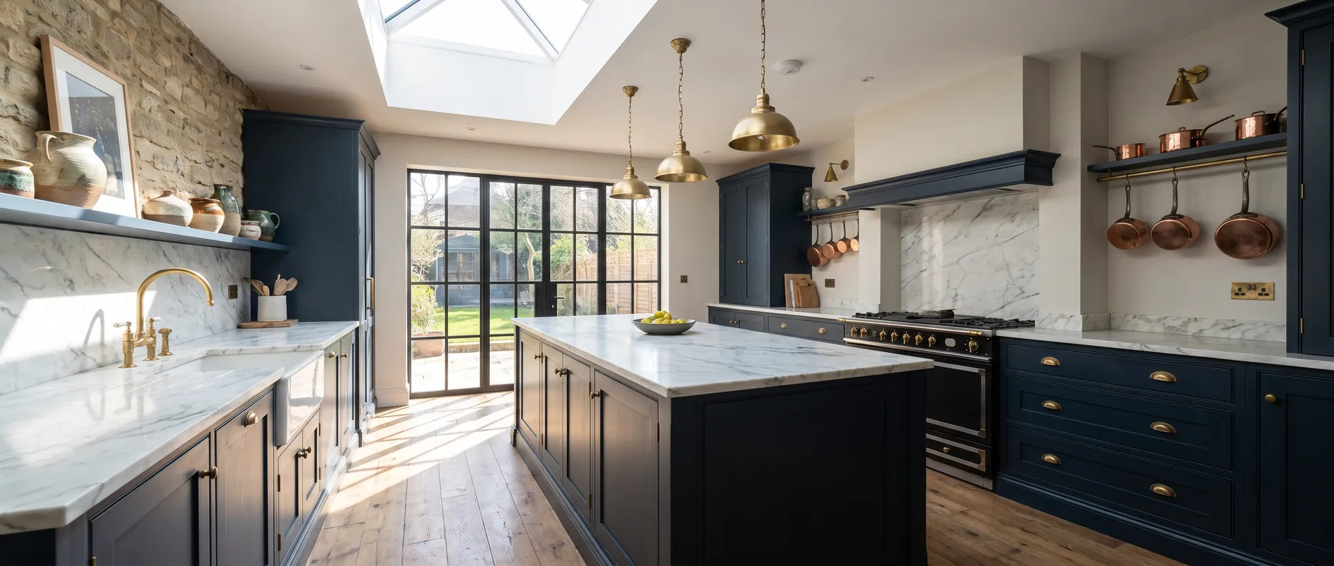 Luxury style kitchen installation