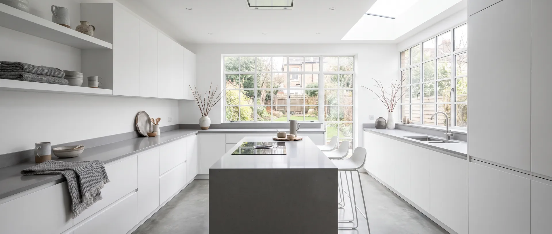 Modern style kitchen installation