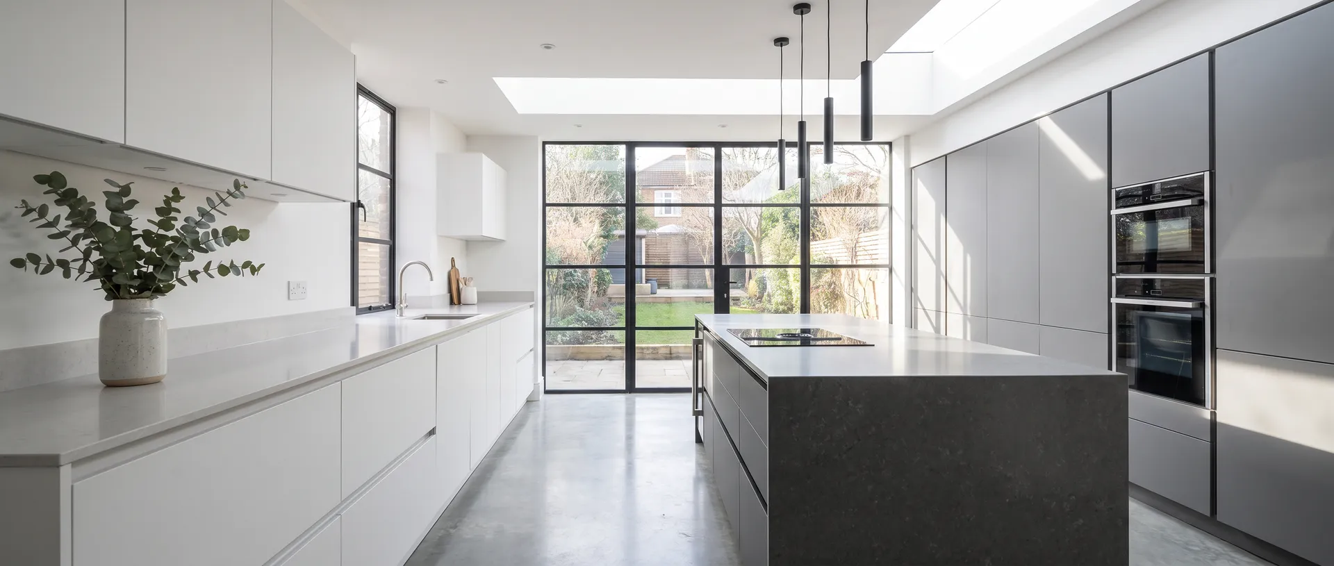 Modern style kitchen installation