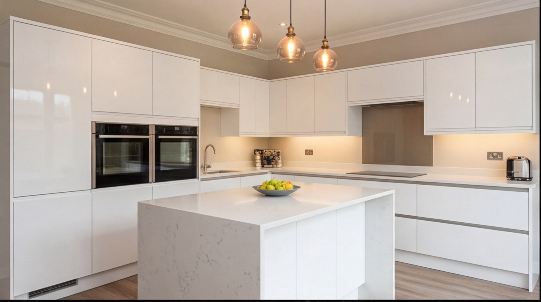 Modern kitchen installation in Warwick – modern fitted kitchens by West Midlands specialists