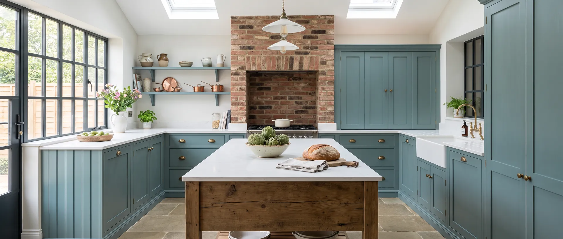 Painted style kitchen installation
