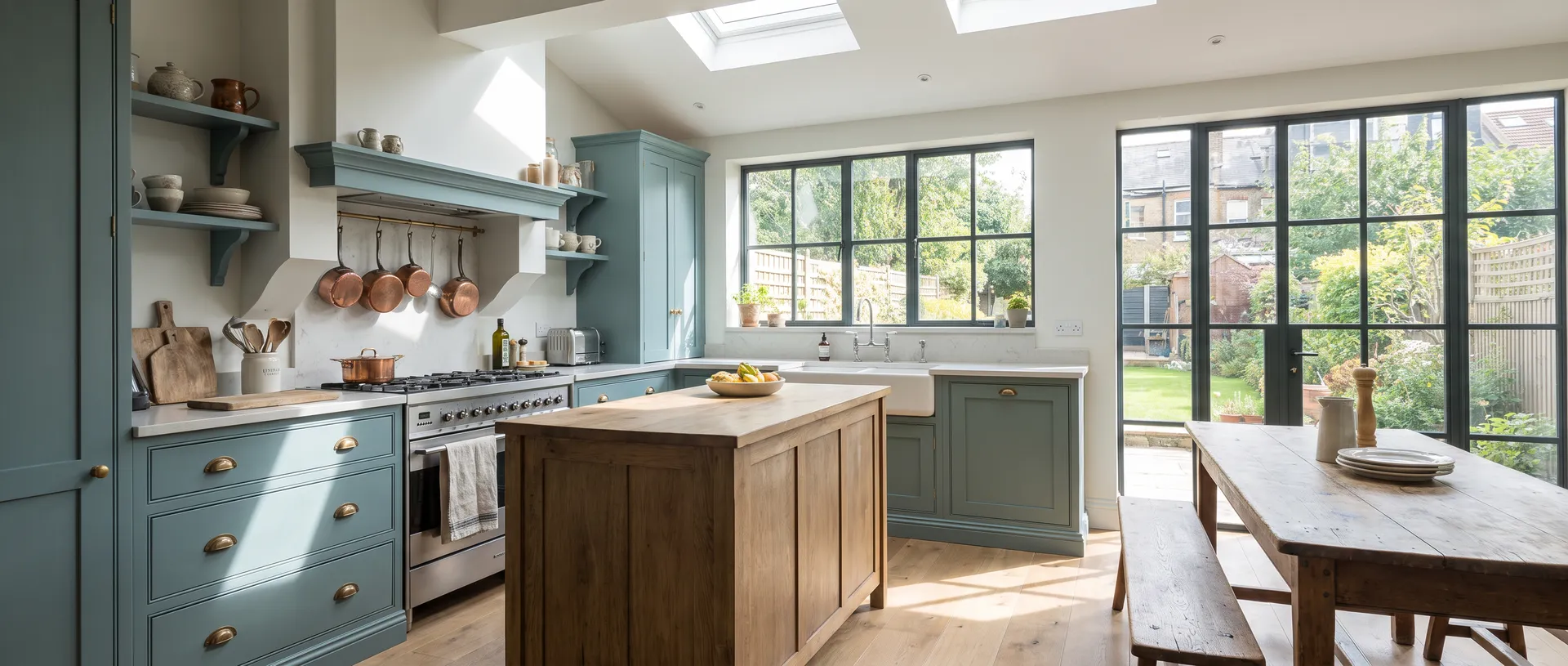 Painted style kitchen installation