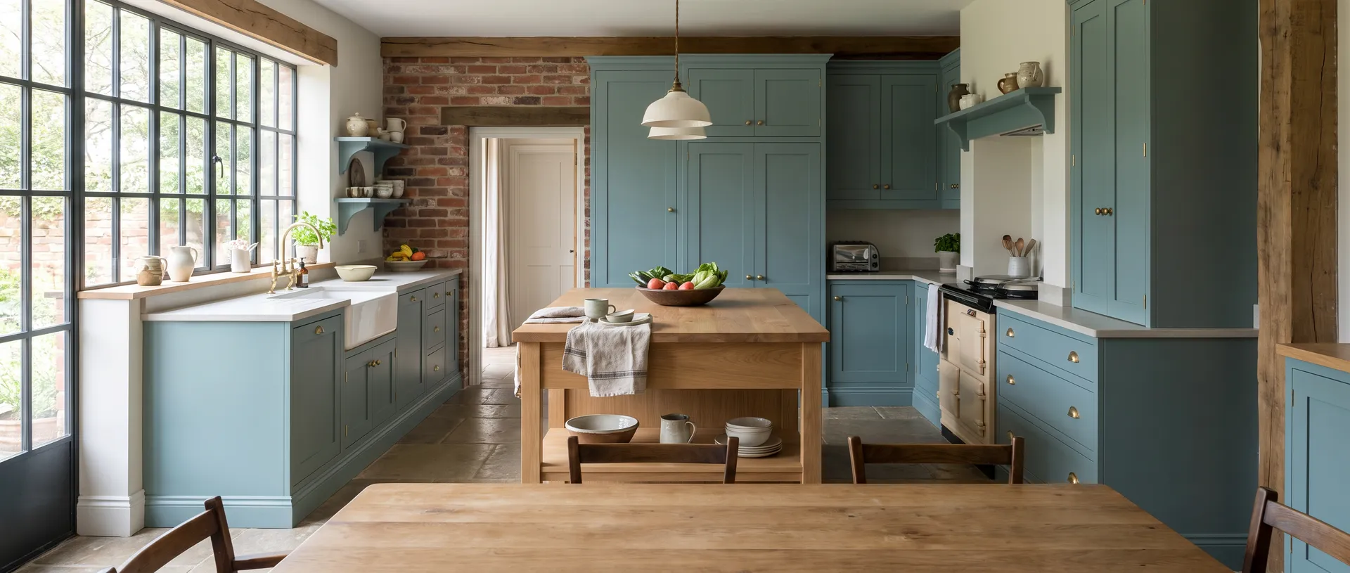 Painted style kitchen installation