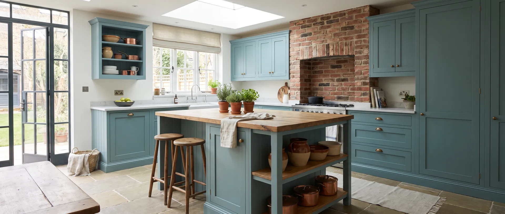Painted style kitchen installation