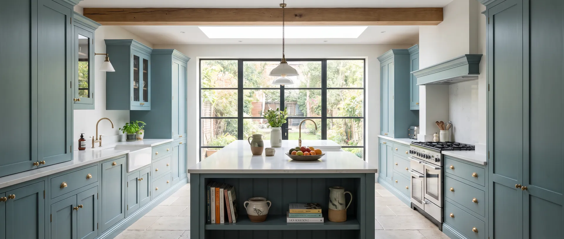 Painted style kitchen installation