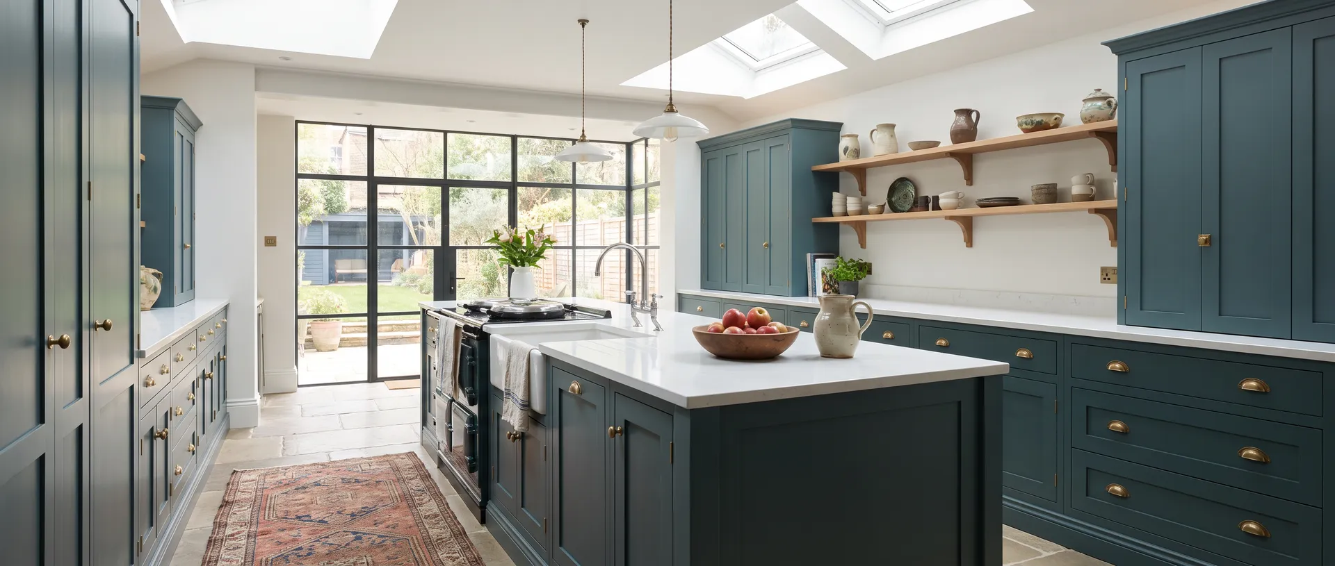 Painted style kitchen installation