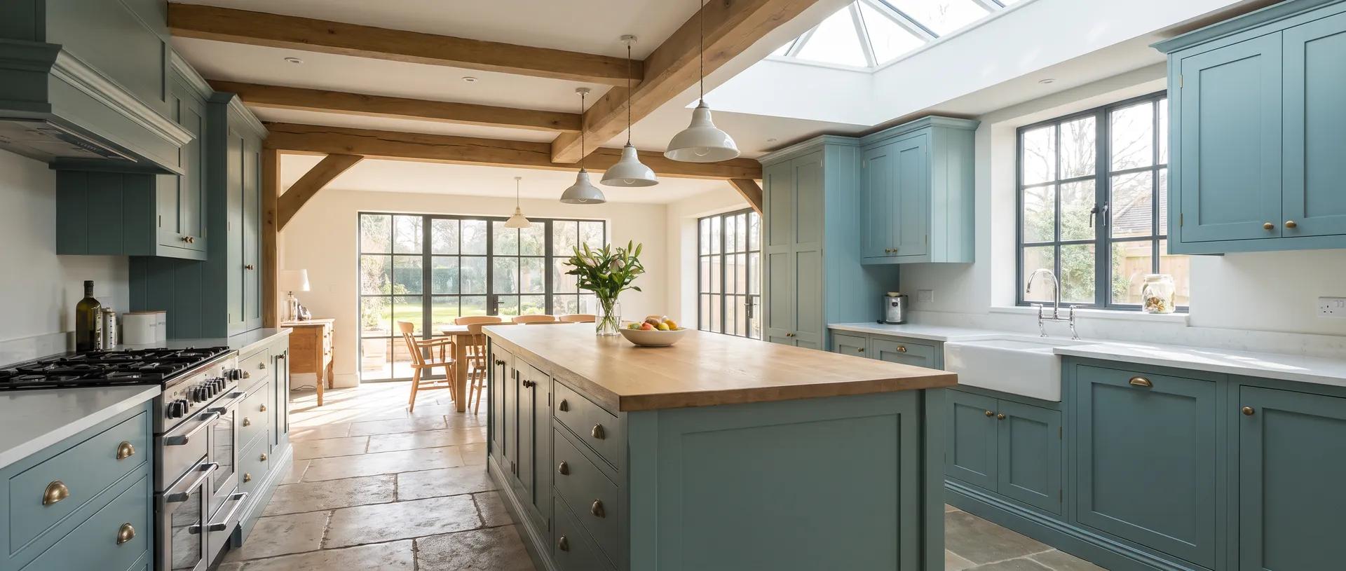 Painted style kitchen installation