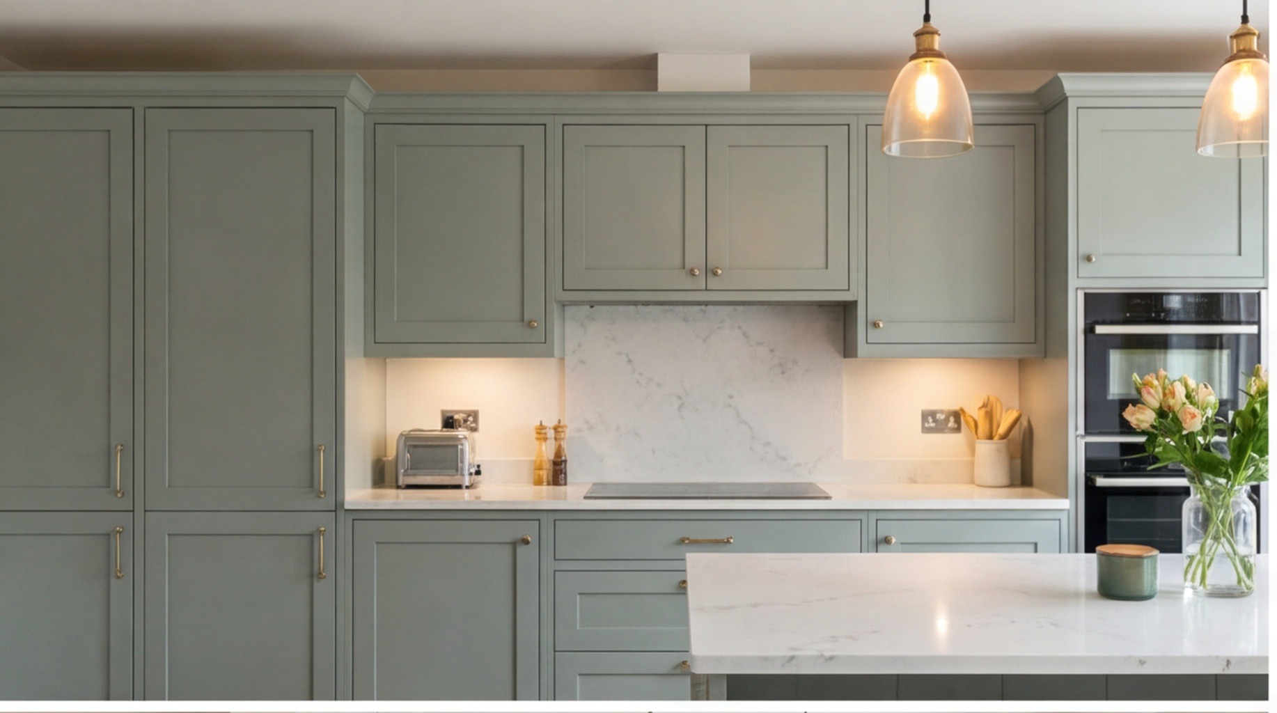 Painted kitchen installation in Coventry – painted fitted kitchens by West Midlands specialists