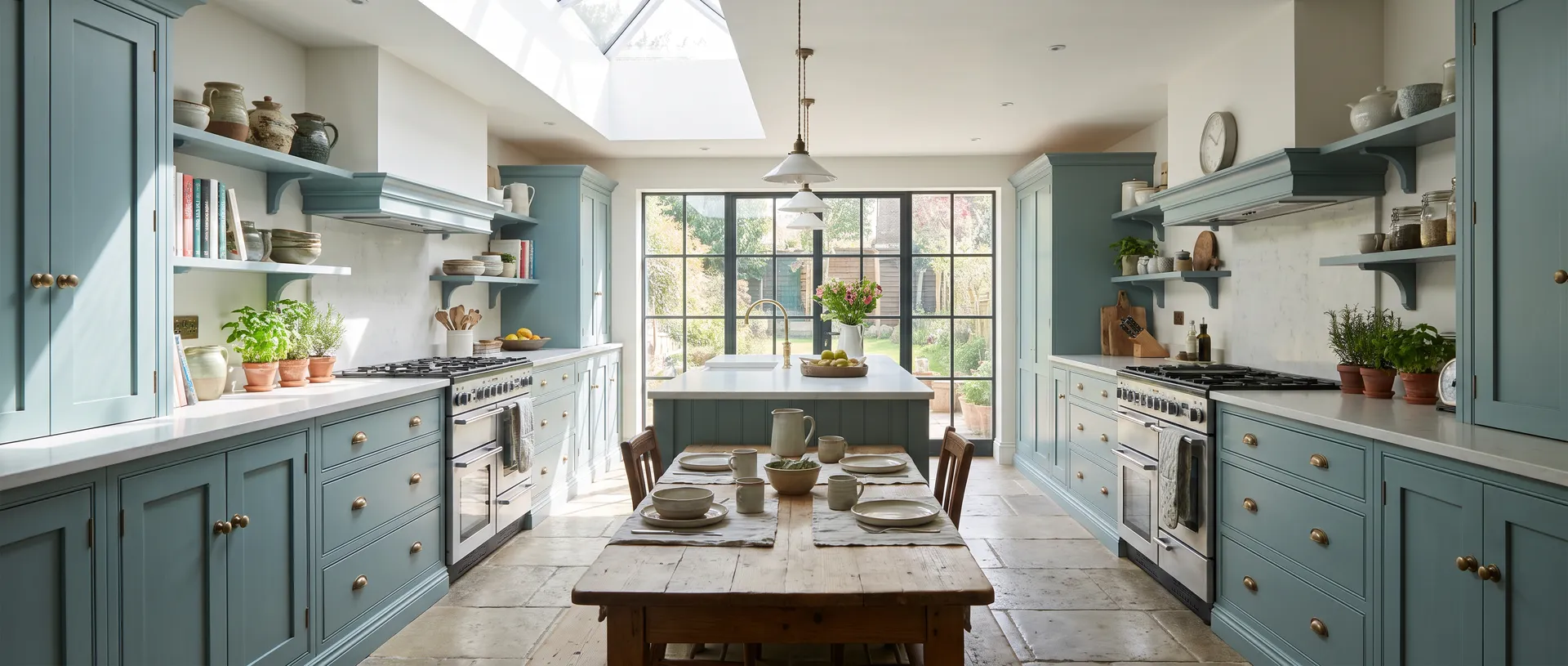 Painted style kitchen installation