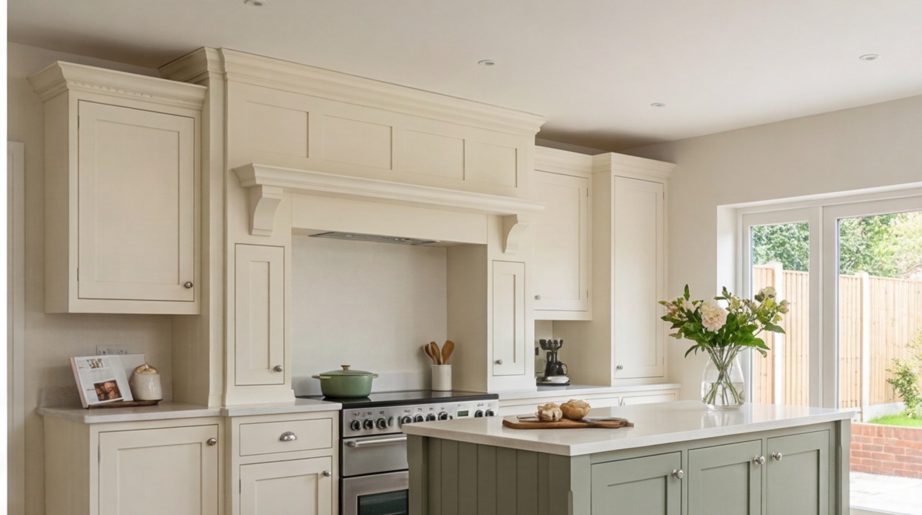 Painted kitchen installation in Kenilworth – painted fitted kitchens by West Midlands specialists