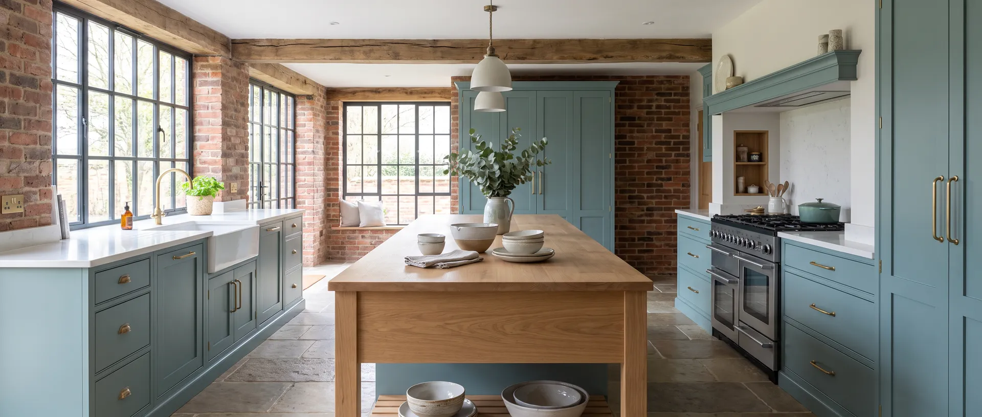 Painted style kitchen installation