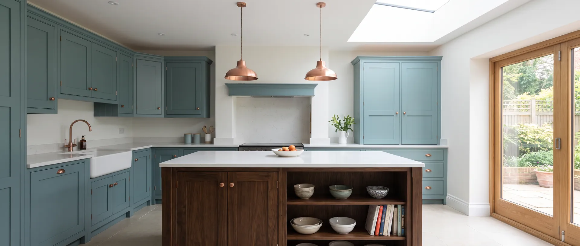 Painted style kitchen installation