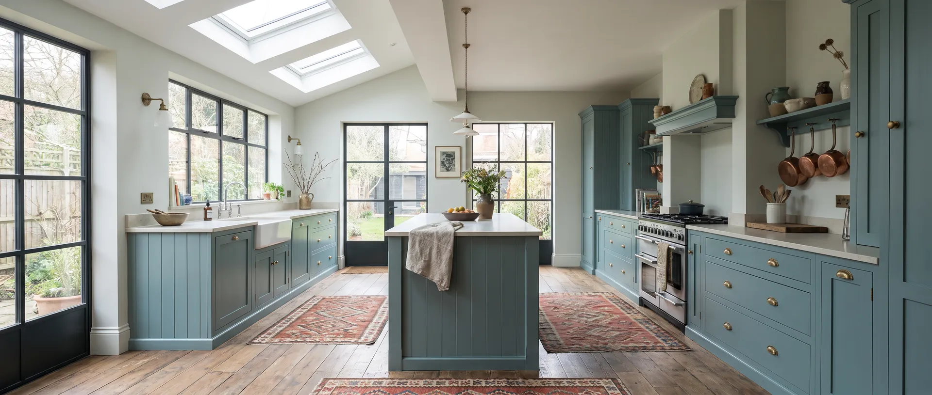 Painted style kitchen installation