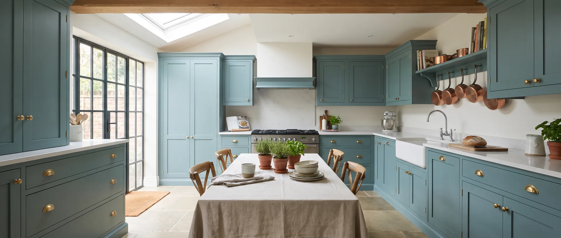 Painted style kitchen installation