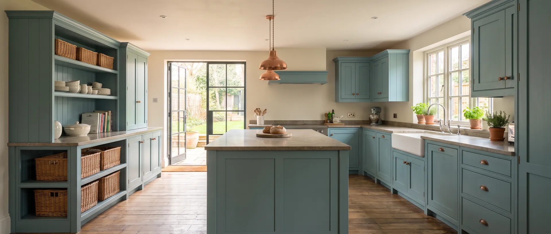 Painted style kitchen installation