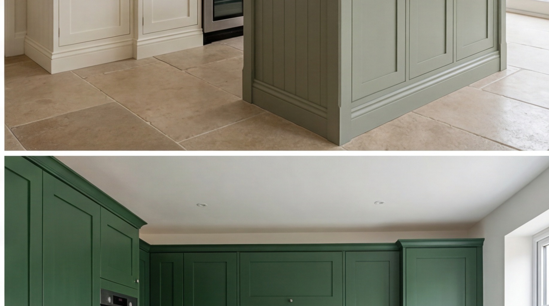 Painted kitchen installation in Rugby – painted fitted kitchens by West Midlands specialists