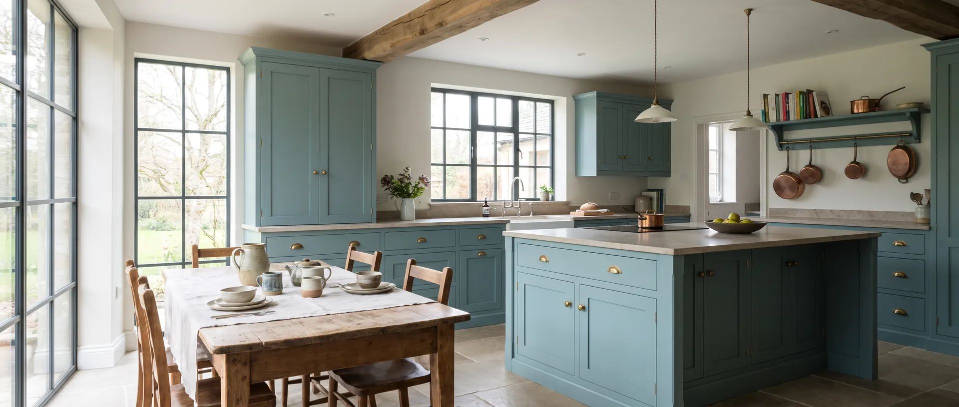 Painted style kitchen installation
