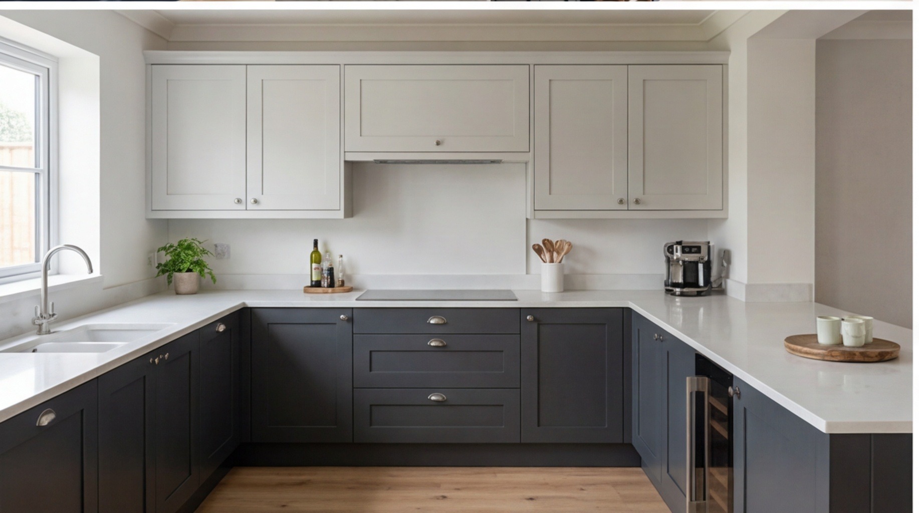 Painted kitchen installation in Solihull – painted fitted kitchens by West Midlands specialists