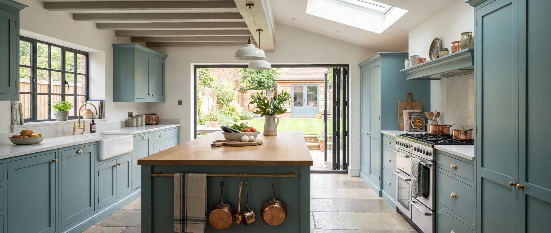 Painted style kitchen installation