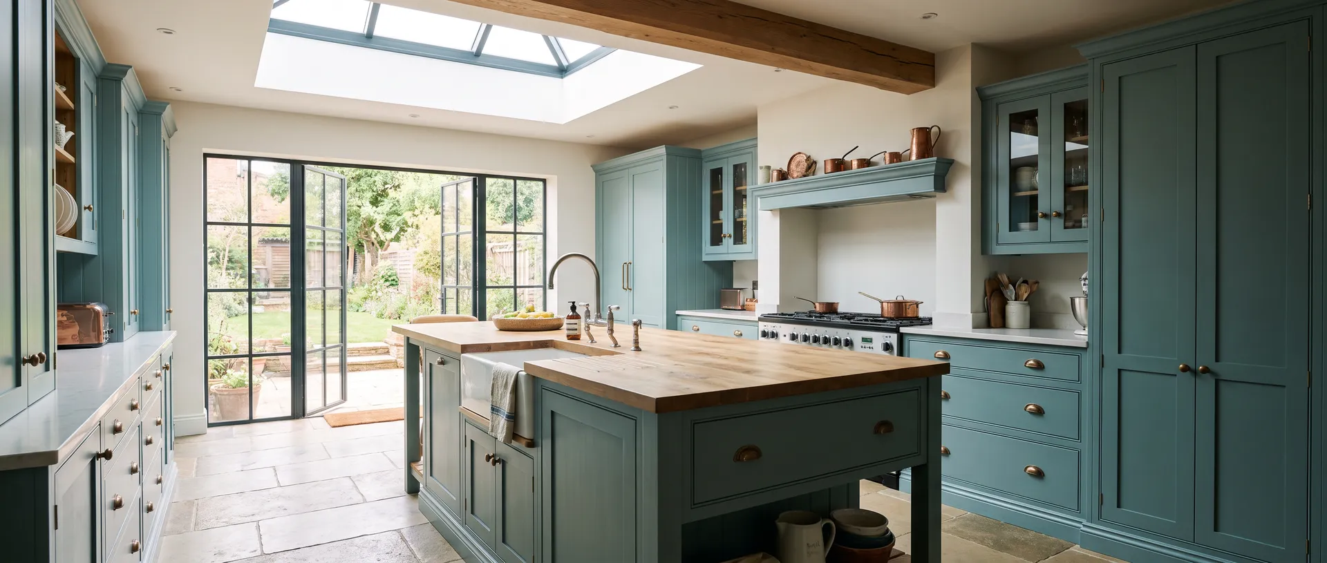 Painted style kitchen installation