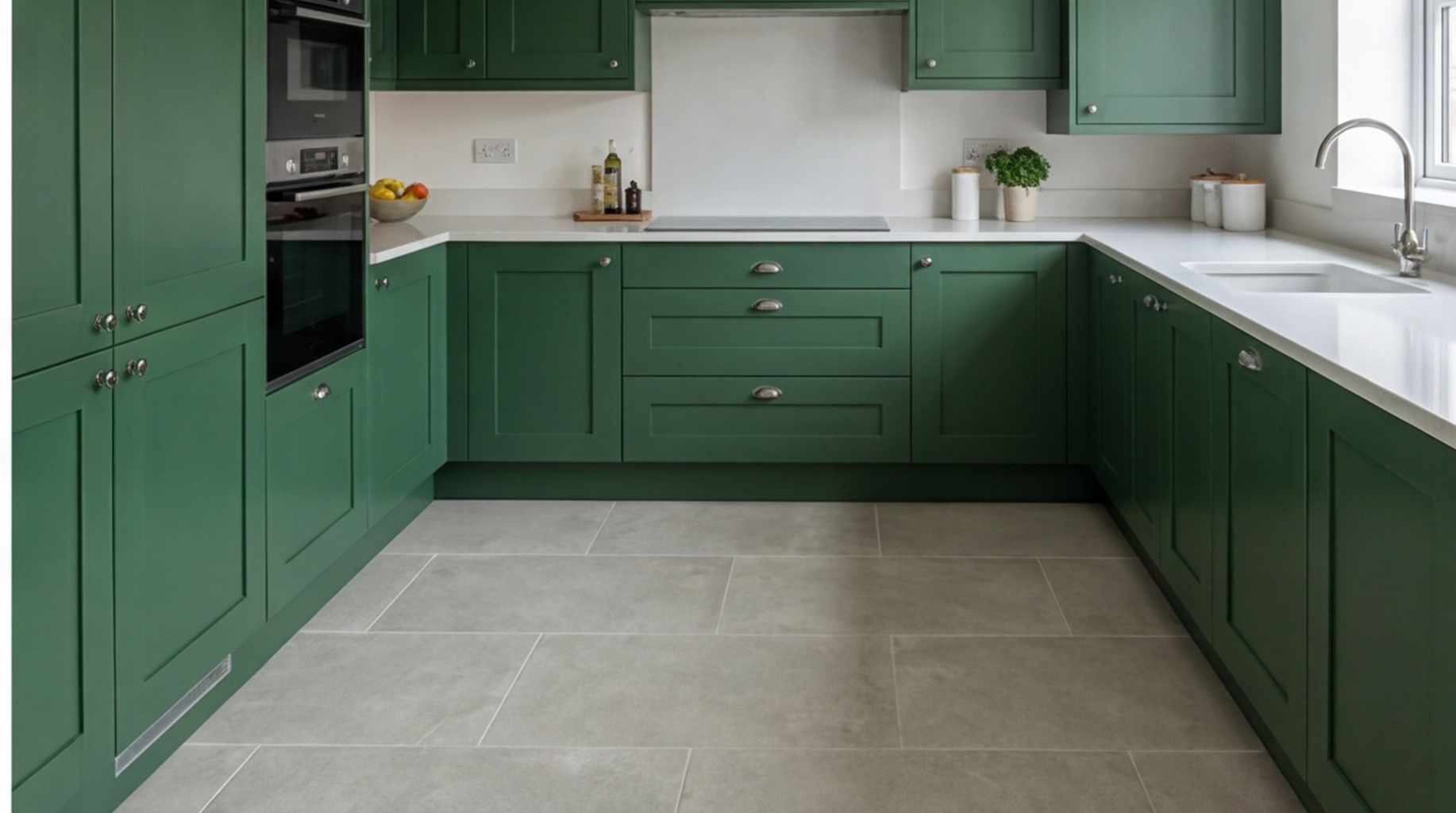 Painted kitchen installation in Stratford-upon-Avon – painted fitted kitchens by West Midlands specialists