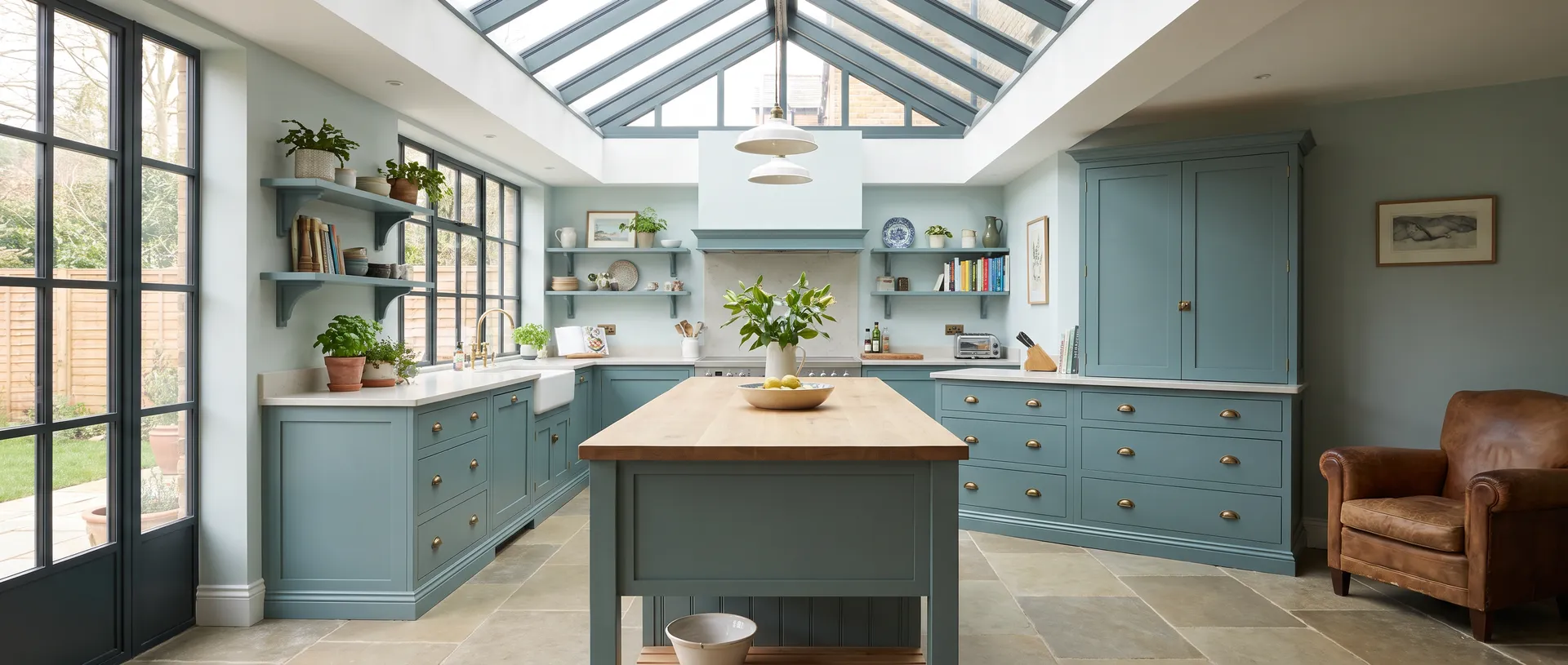 Painted style kitchen installation