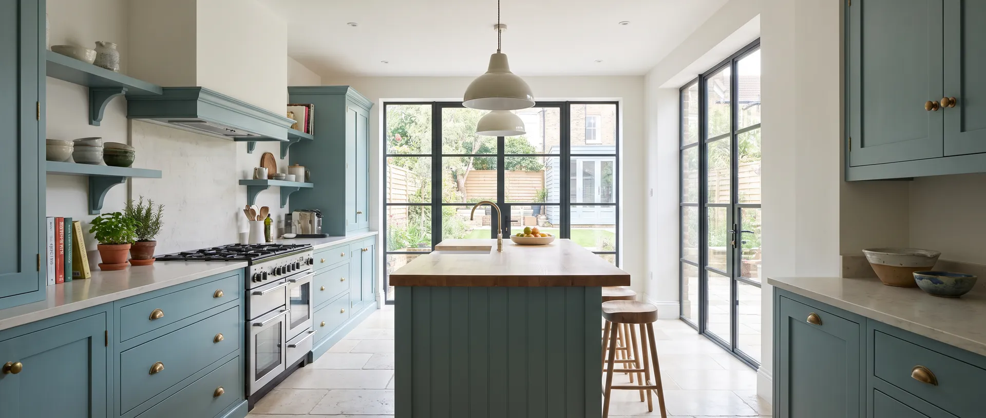 Painted style kitchen installation