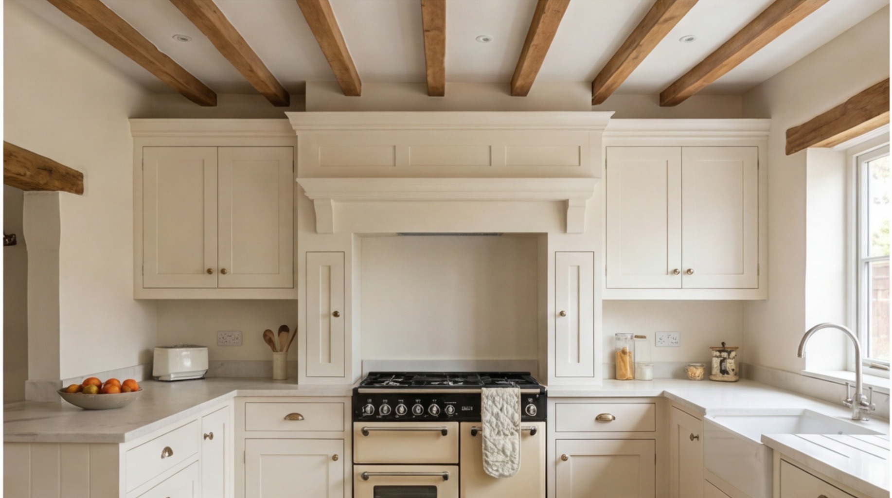 Painted kitchen installation in Warwick – painted fitted kitchens by West Midlands specialists