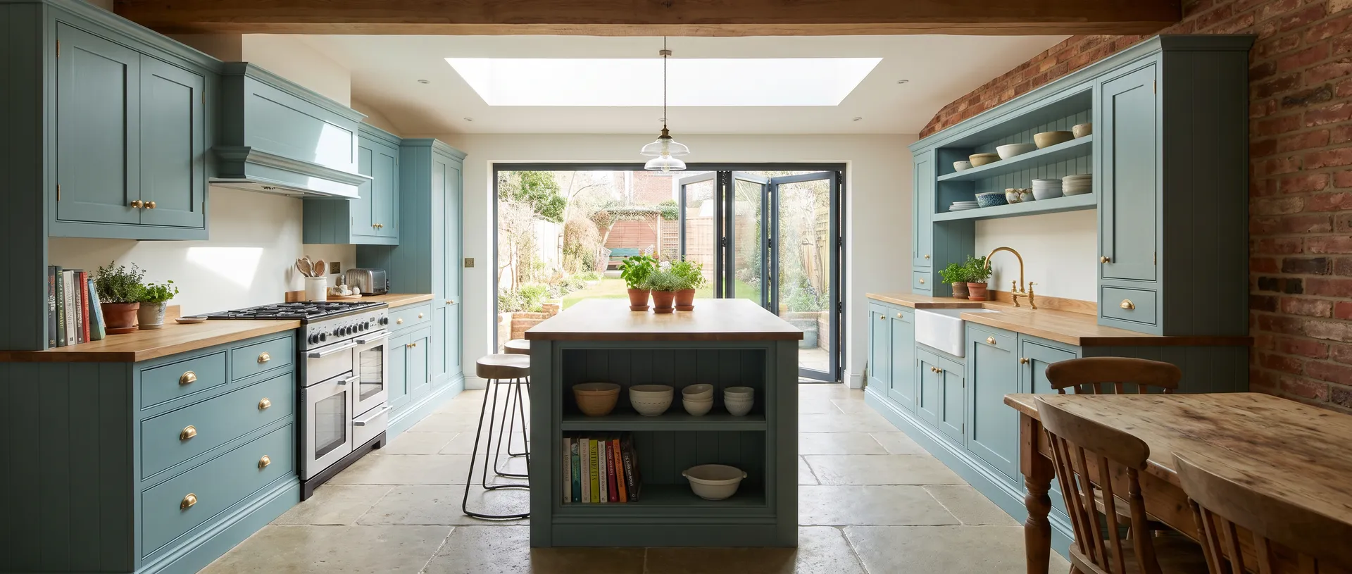 Painted style kitchen installation