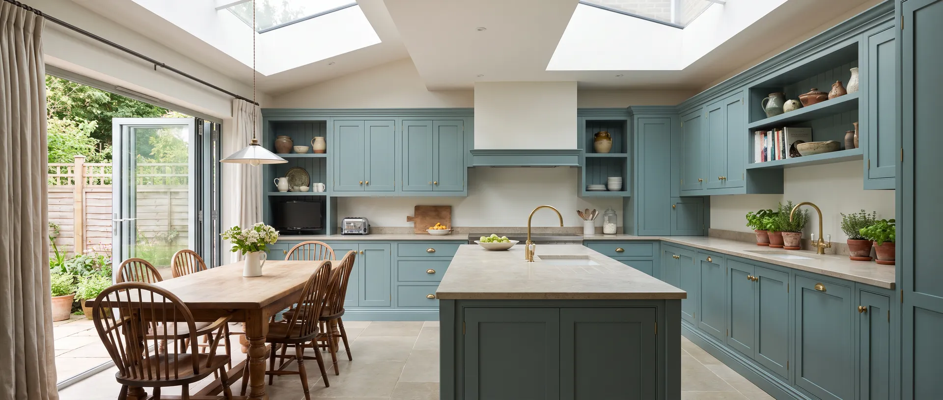 Painted style kitchen installation