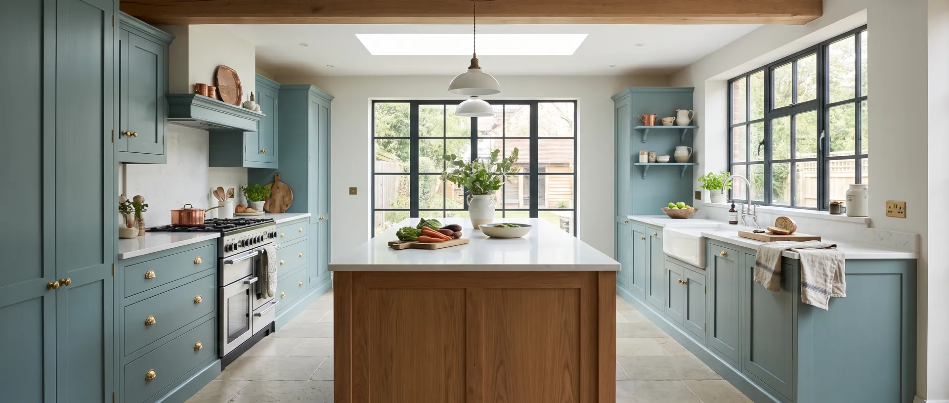 Painted style kitchen installation