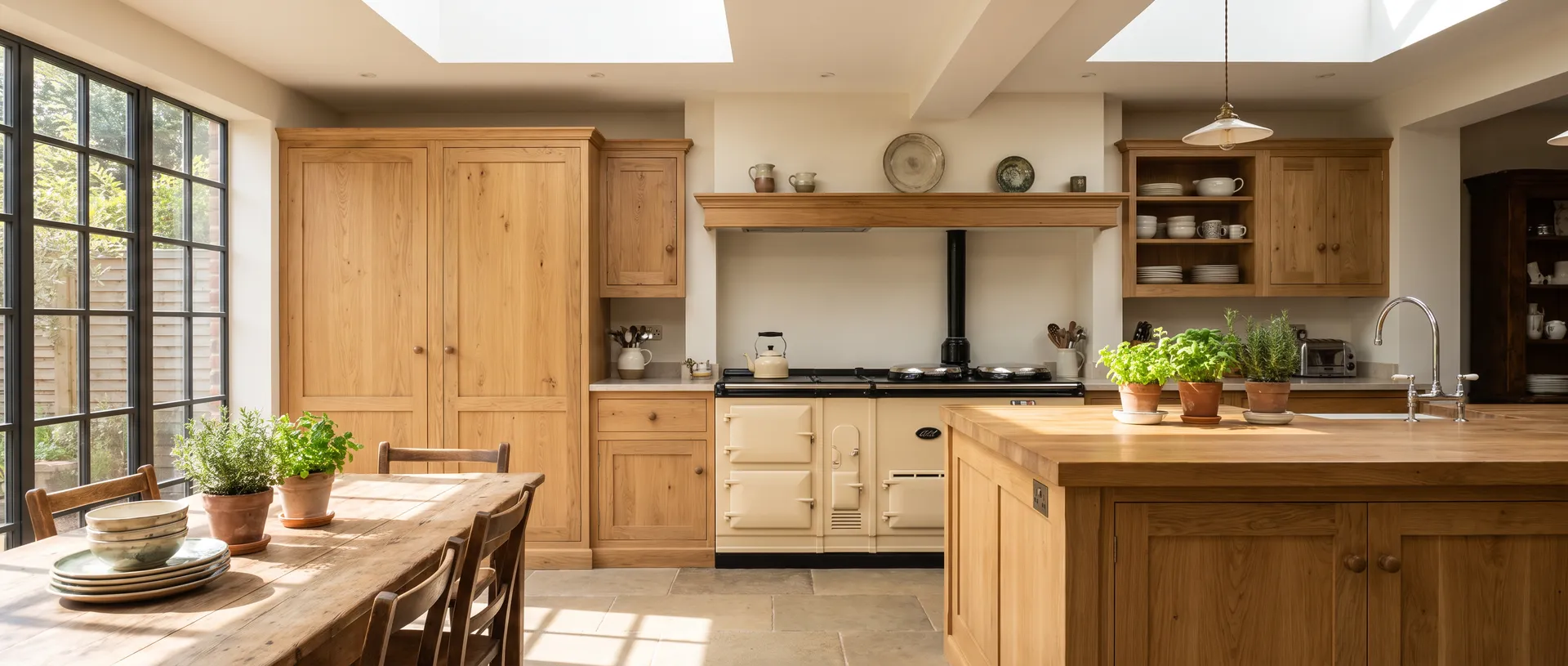 Solid Wood style kitchen installation