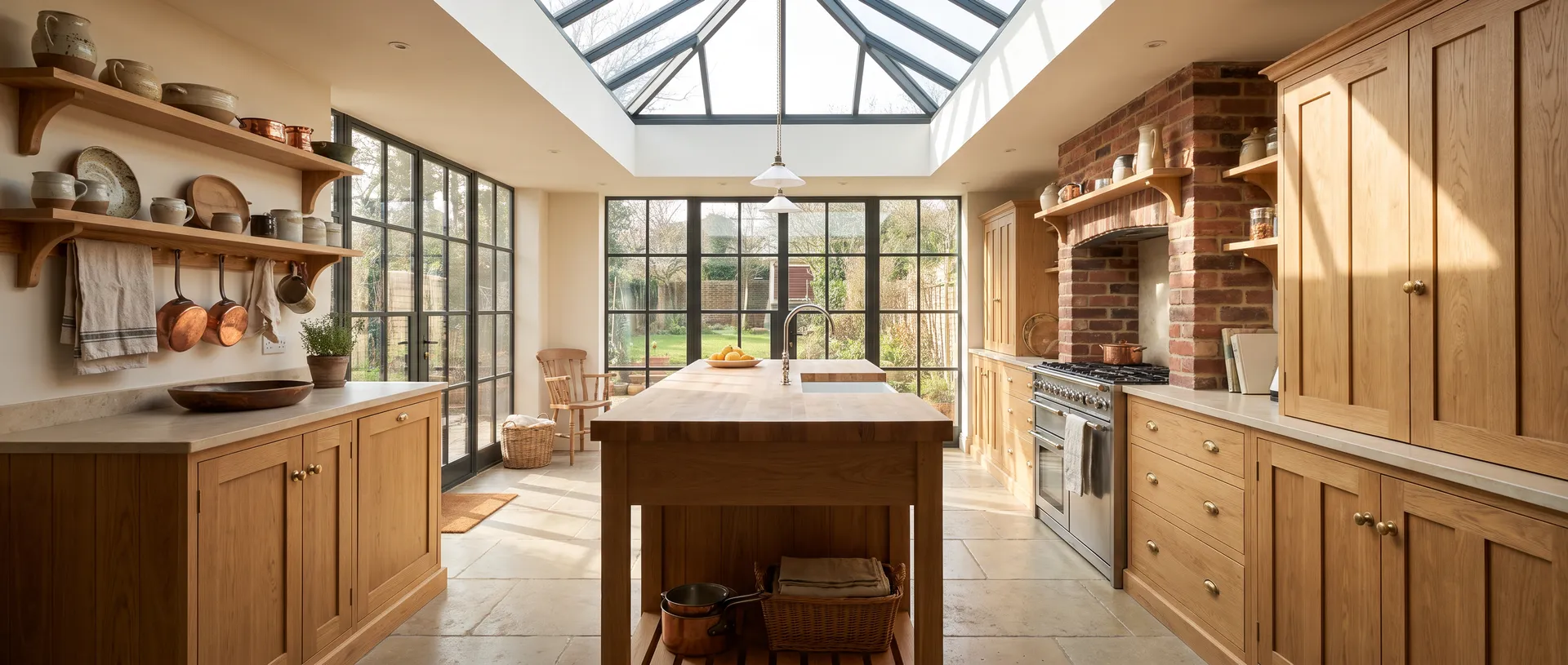 Solid Wood style kitchen installation