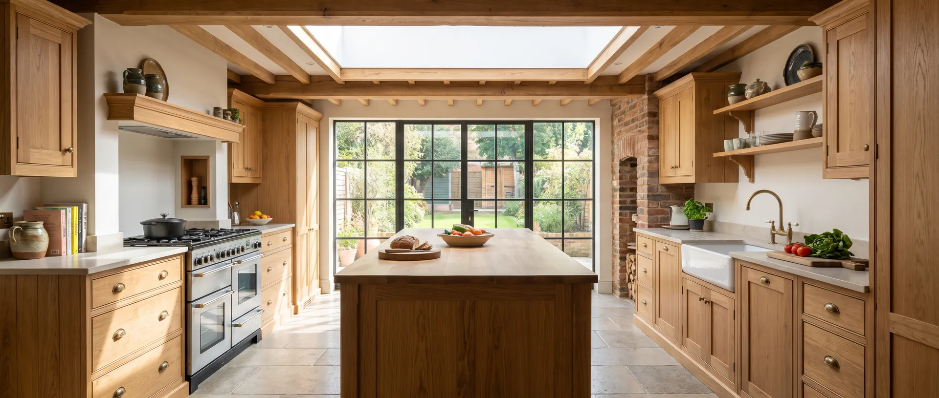 Solid Wood style kitchen installation