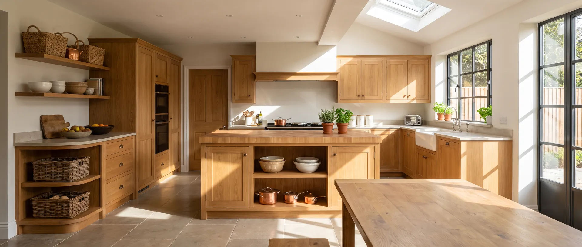 Solid Wood style kitchen installation