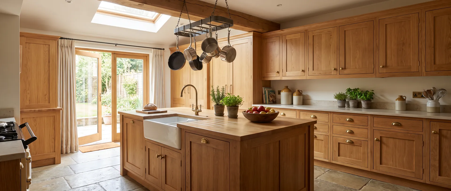Solid Wood style kitchen installation