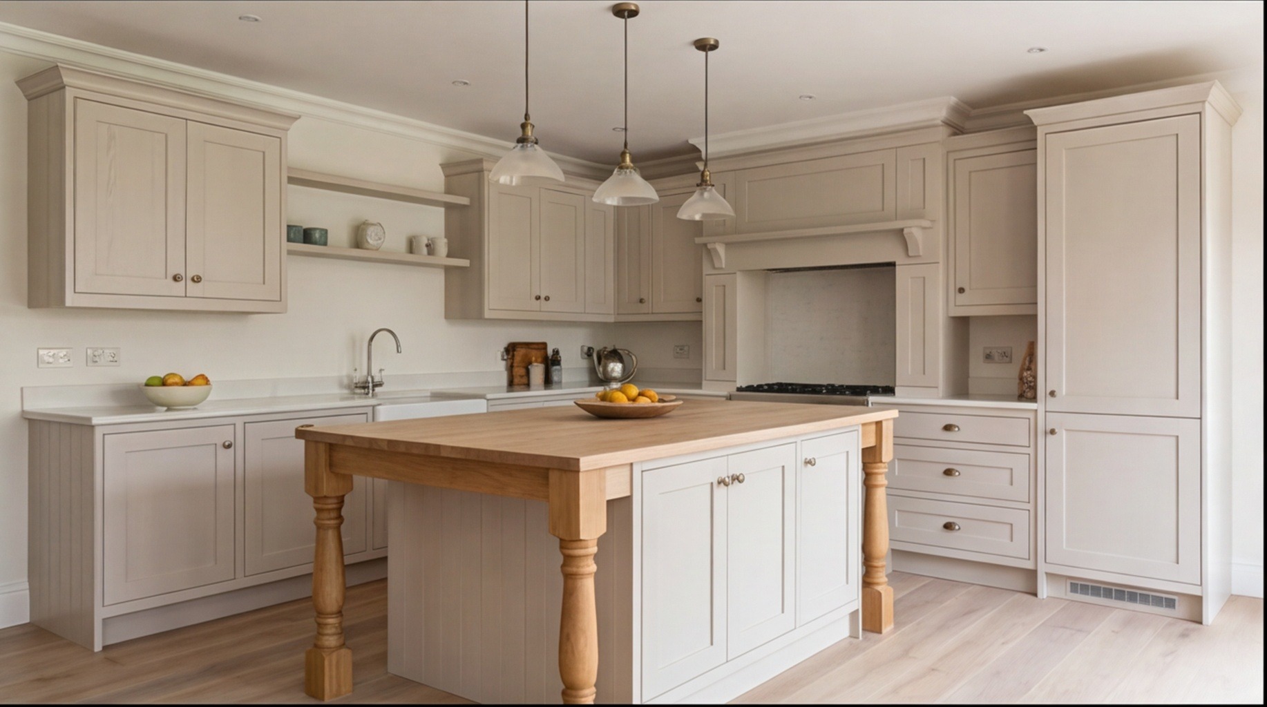 Solid Wood kitchen installation in Kenilworth – solid wood fitted kitchens by West Midlands specialists