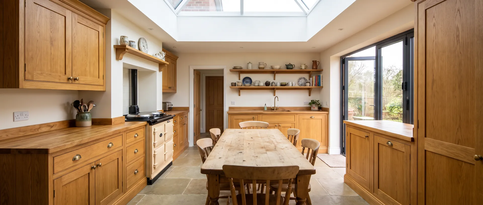 Solid Wood style kitchen installation