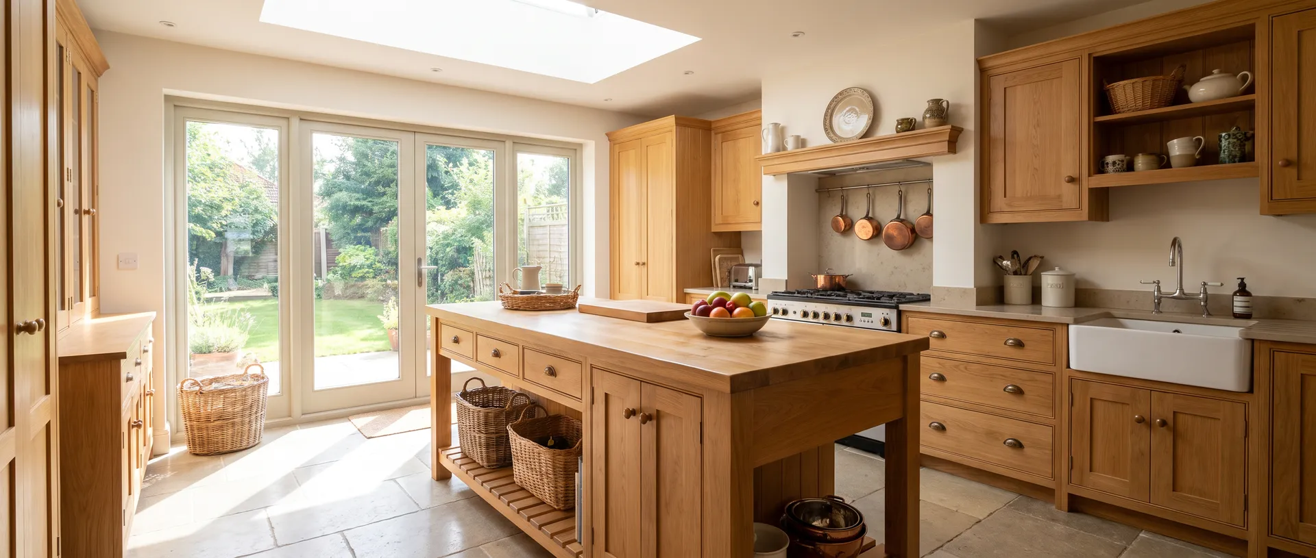 Solid Wood style kitchen installation