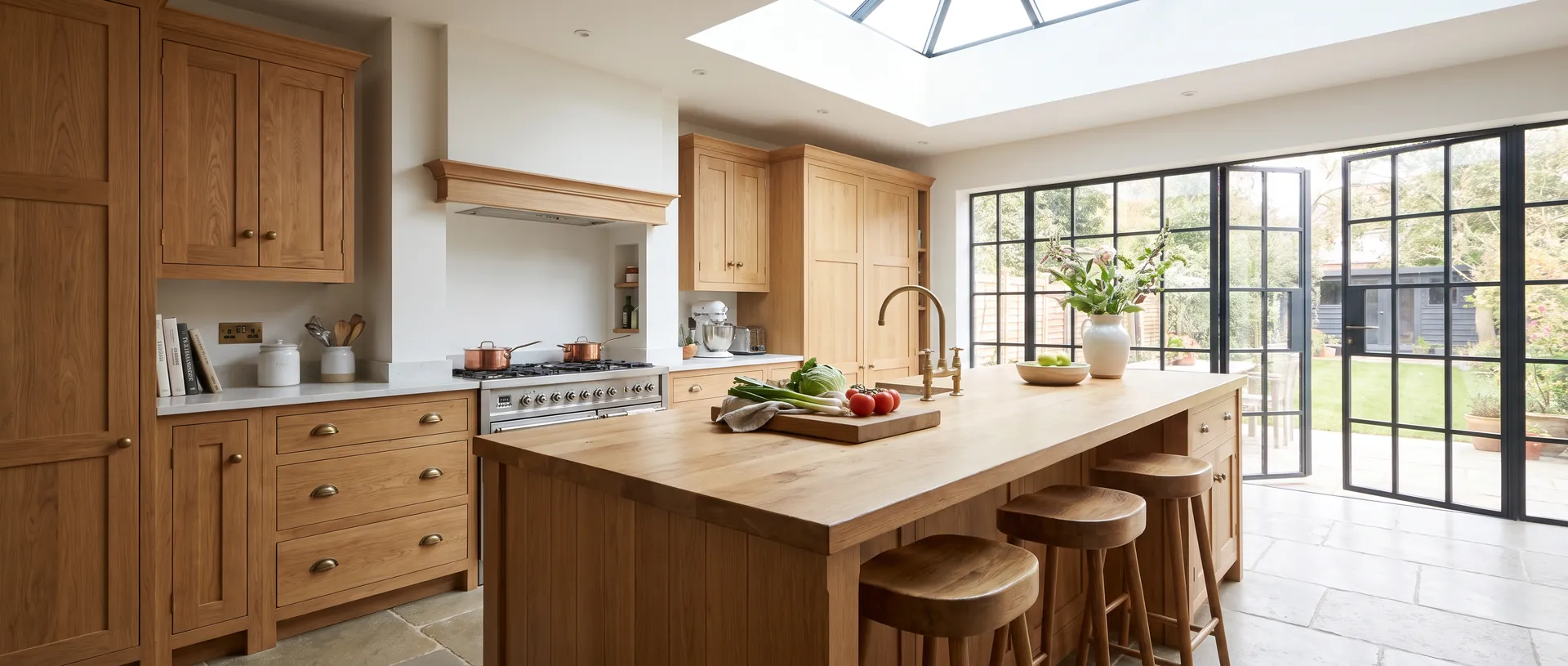 Solid Wood style kitchen installation