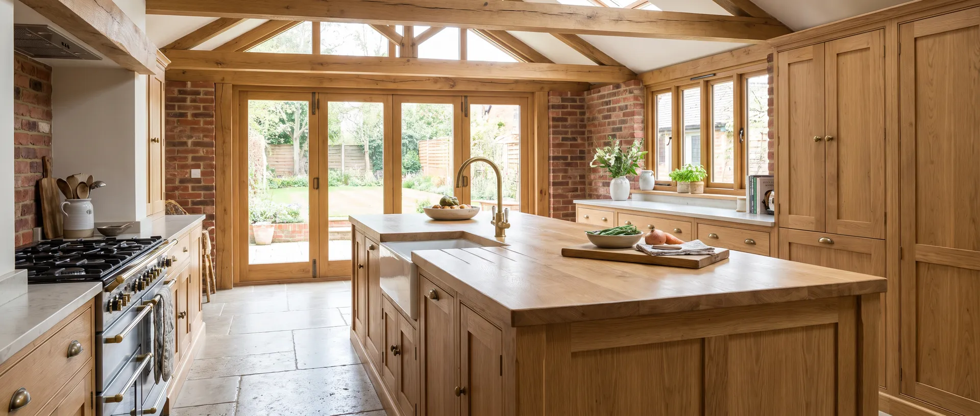 Solid Wood style kitchen installation