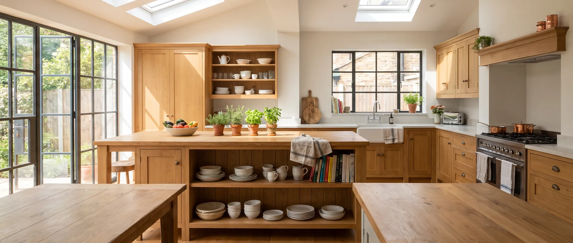 Solid Wood style kitchen installation