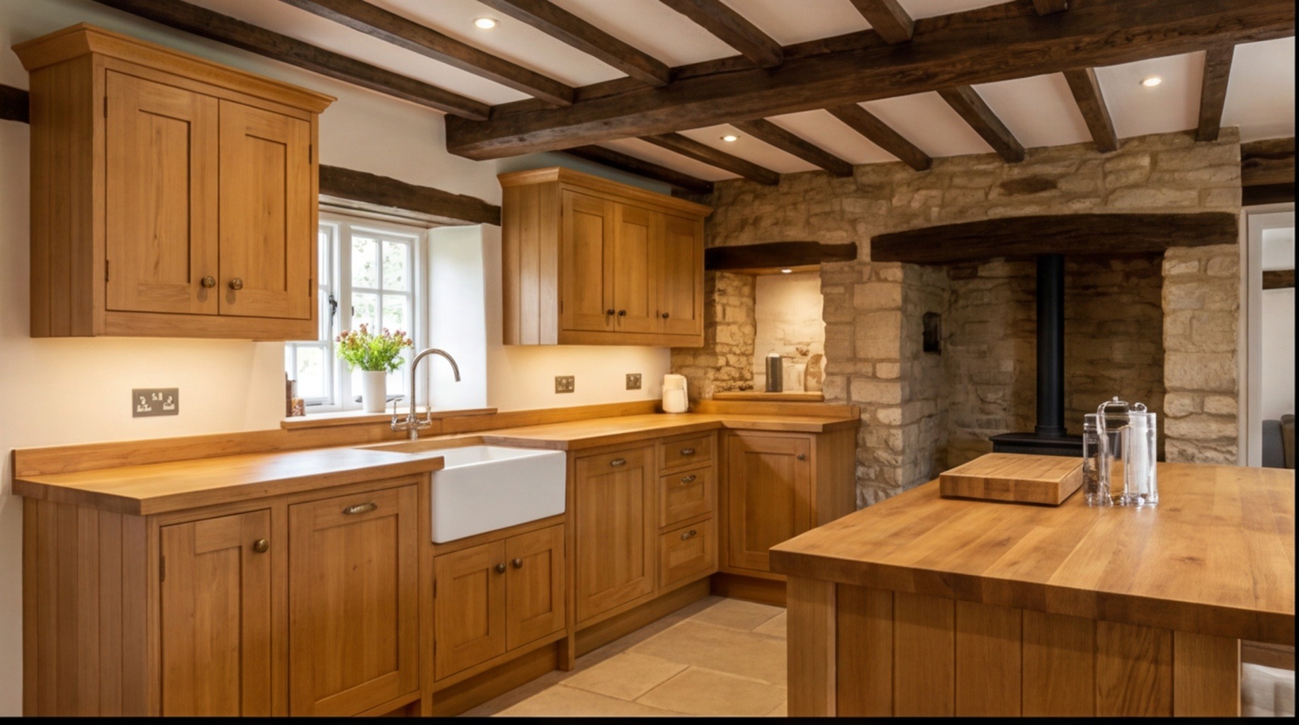 Solid Wood kitchen installation in Stratford-upon-Avon – solid wood fitted kitchens by West Midlands specialists