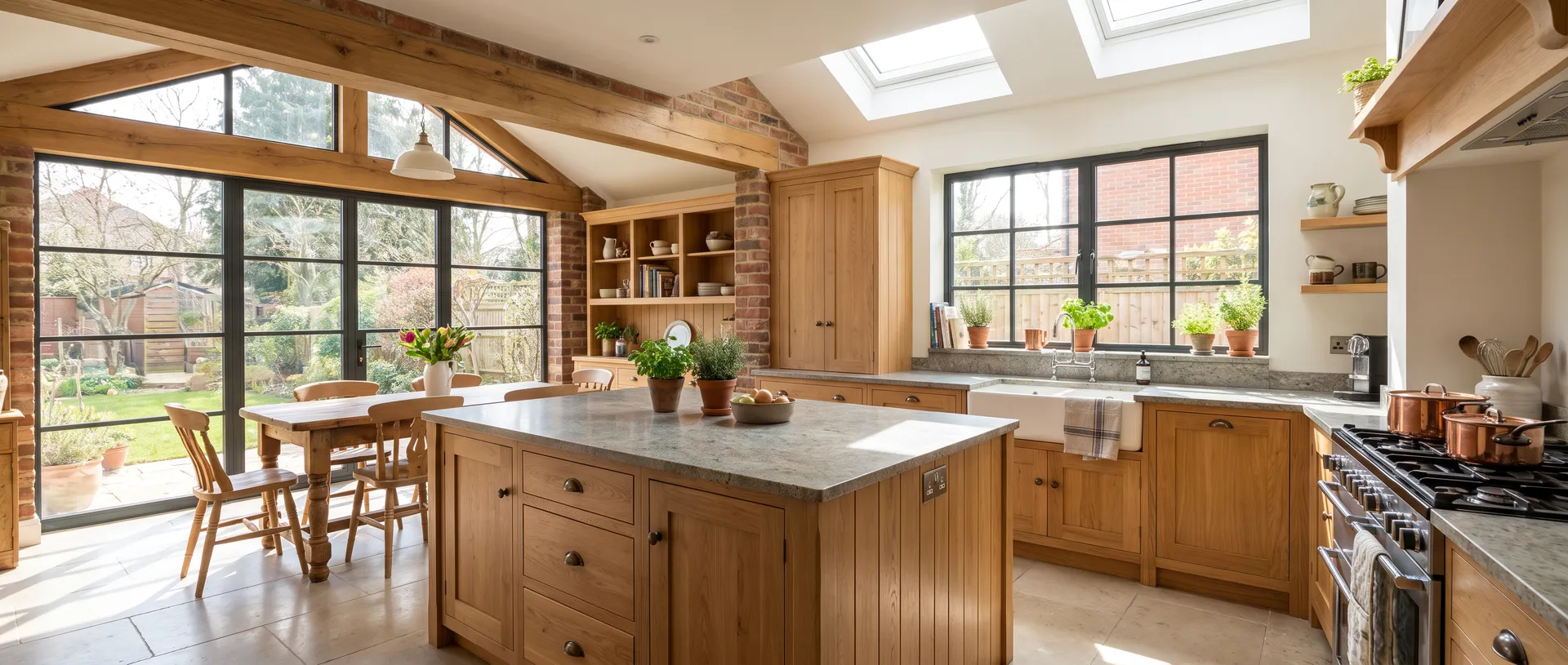 Solid Wood style kitchen installation