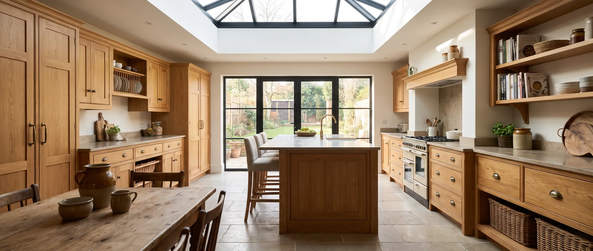 Solid Wood style kitchen installation