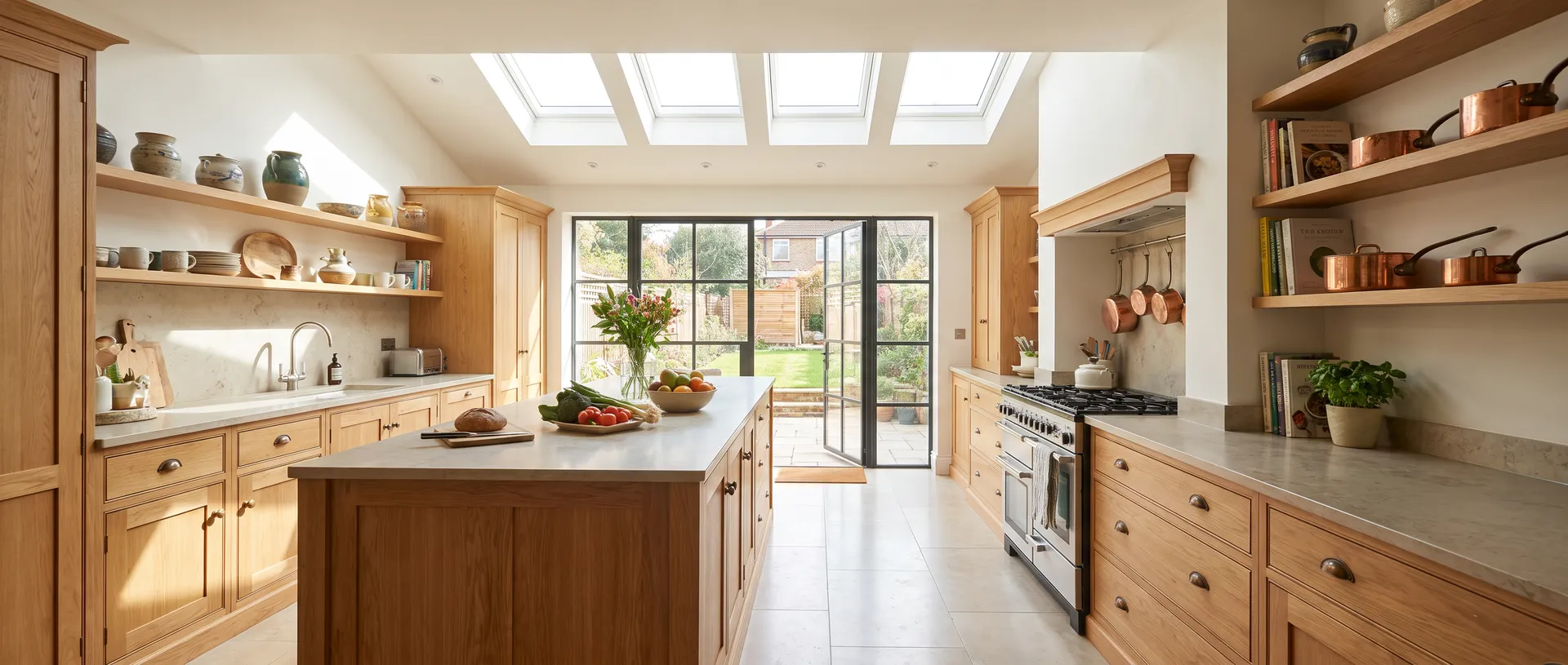 Solid Wood style kitchen installation