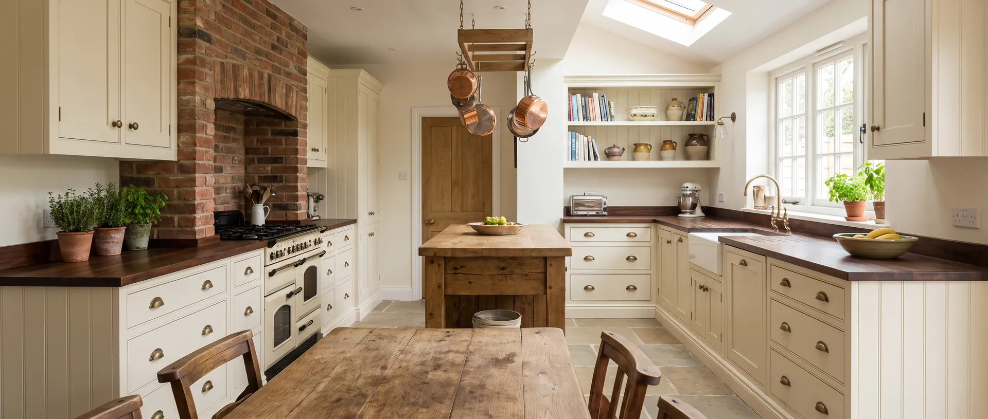 Traditional style kitchen installation