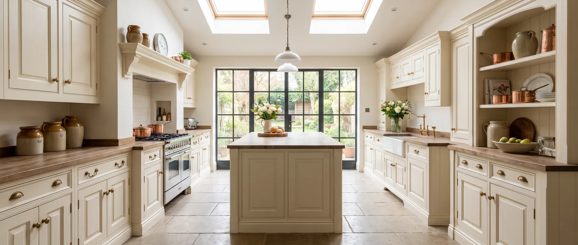 Traditional style kitchen installation