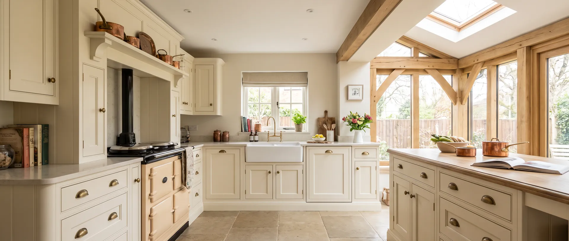 Traditional style kitchen installation