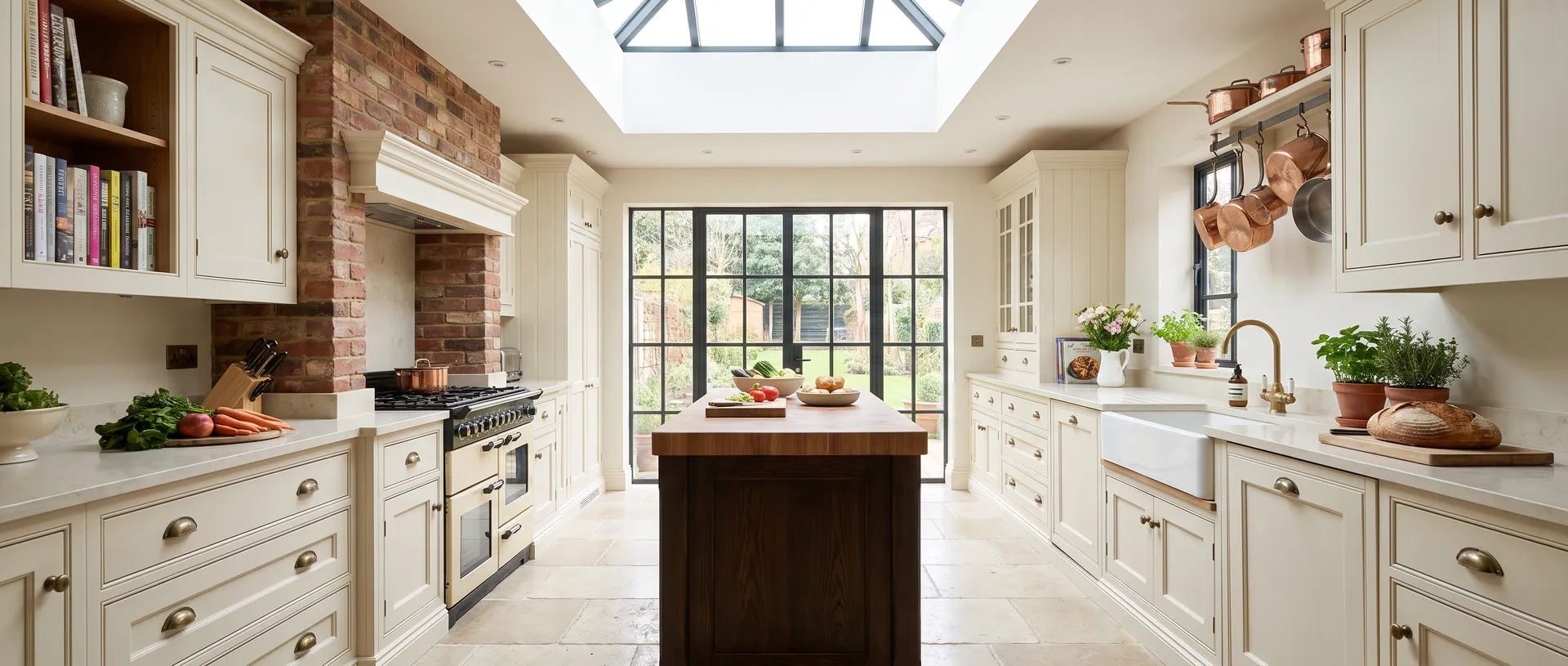 Traditional style kitchen installation